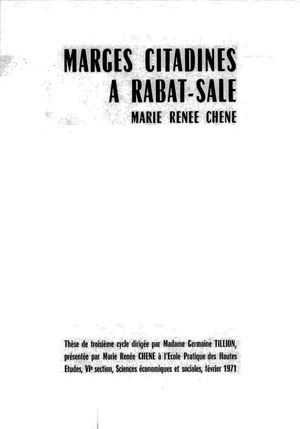 Marges citadines à Rabat-Salé - 1ère et 2ème partie