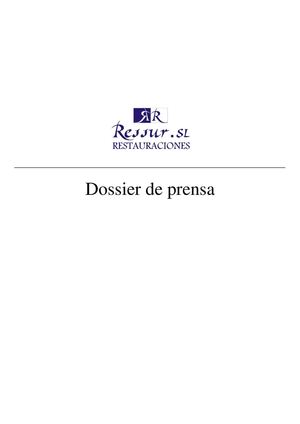 DOSSIER PRENSA