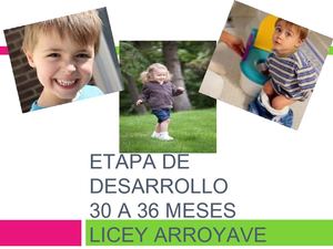 Desarrollo de 30 a 36 meses