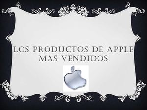 los productos de Apple mas vendidos