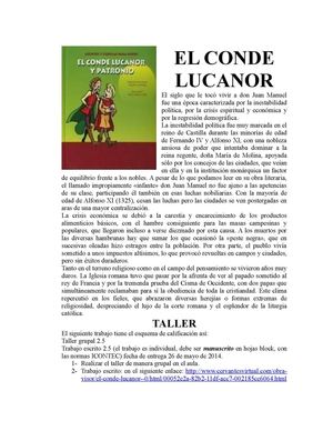 EL CONDE LUCANOR LIT.MEDIEVAL ESPAÑOLA