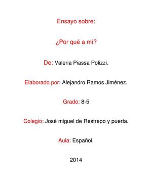 Ensayo-¿por qué a mí?