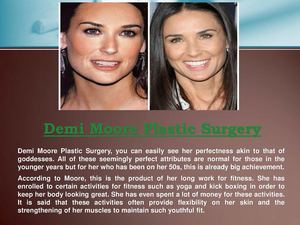   Demi Moore Plastic Surgery