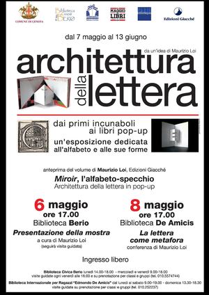 Architettura della lettera Guida alla mostra della Biblioteca Berio (Genova)