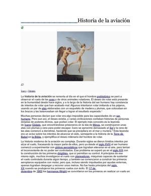 HISTORIA DE LA AVIACION
