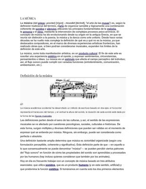 LA MÚSICA Y TODOS SUS COMPONENTES