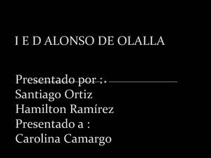 I E D ALONSO DE OLALLA