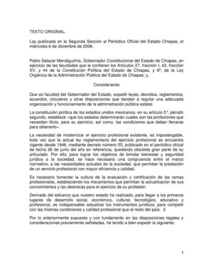 LEY PARA EL EJERCICIO PROFESIONAL DEL ESTADO DE CHIAPAS