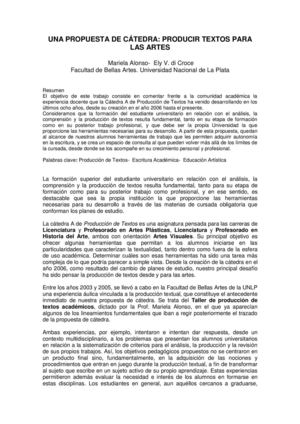 Alonso Mariela - Di Croce Ely