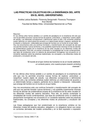 Barbeito Andrés Leticia - Sanguinetti Florencia - Thompson Florencia - Otondo Ana