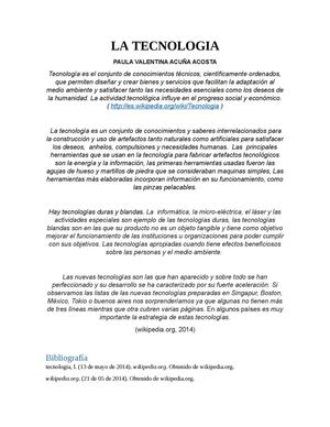 La tecnologia