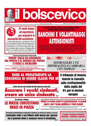 Bolscevico PMLI N. 21 – 29 maggio 2014