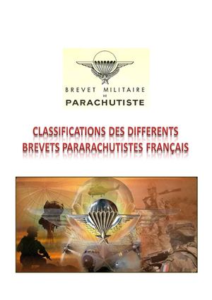 Brevets Parachutistes Militaires Français