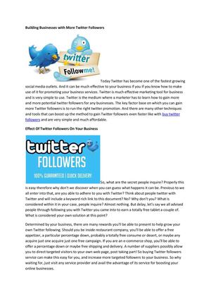 Buy Twitter Followers