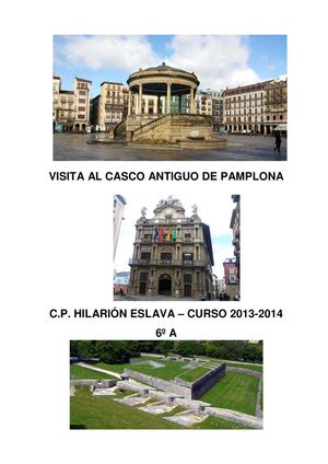 VISITA AL CASCO ANTIGUO DE PAMPLONA