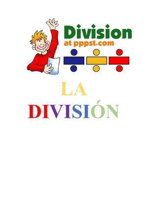 Cuarta operación matemática. División