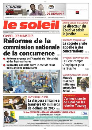 Edition du 23 Mai 2014