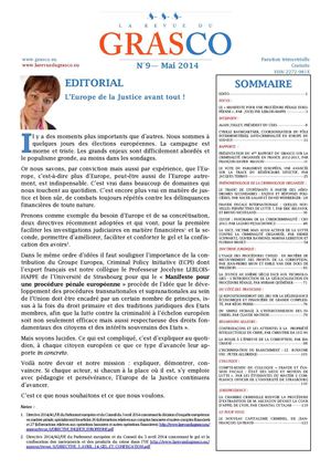La revue du GRASCO N°9 - Mai 2014
