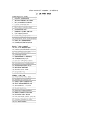 FECHAS PARA REGISTRO DE OPTATIVAS LYLH