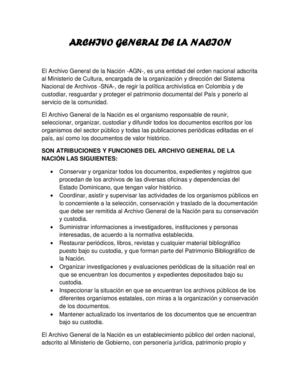 ARCHIVO GENERAL DE LA NACION