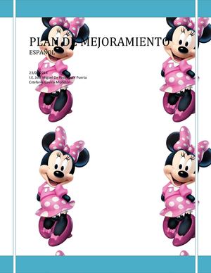 Plan De Mejoramiento