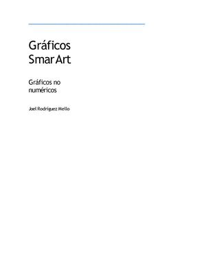 Gráficos SmarArt. Gráficos no numéricos