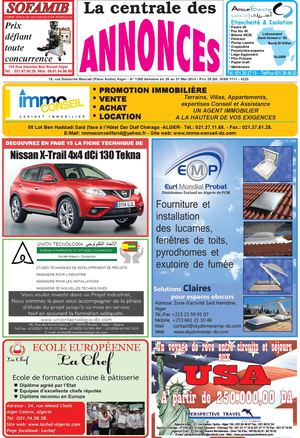 La Centrale des Annonces N° 1200 Semaine du 25 au 31 Mai 2014