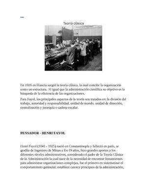 TEORIA CLASICA
