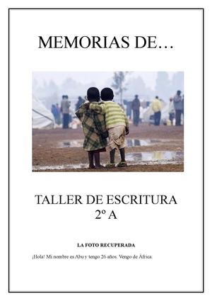 una página suelta de memorias...