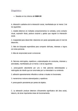 Diagnóstico Asperger