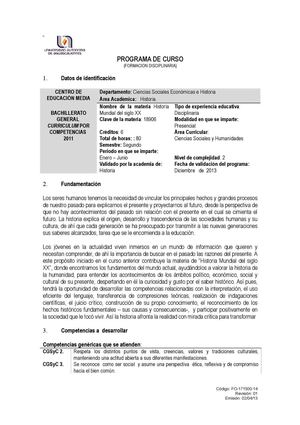 Programa Historia Mundial