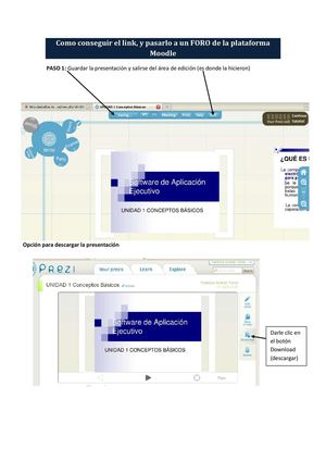 Pasos para insertar PREZI en moodle