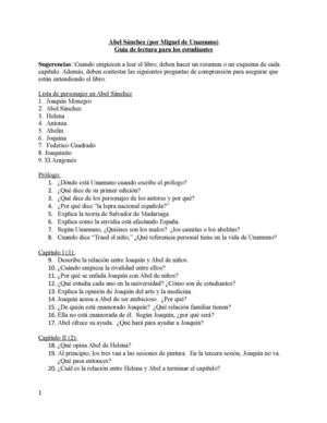 Abel Sánchez guia para los estudiantes