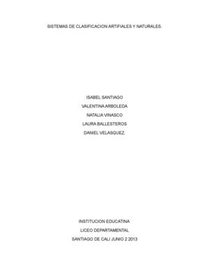 Sistemas De Clasificacion