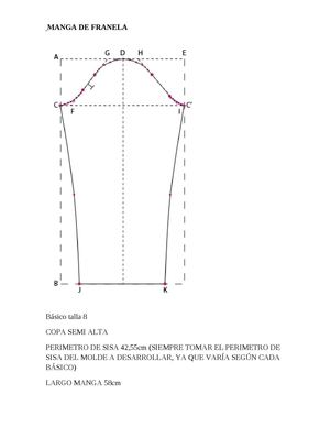 Top y manga de franela