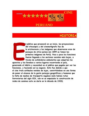 El cine peruano