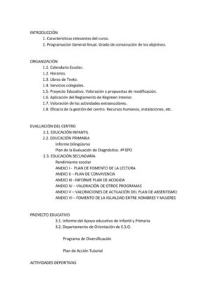 MEMORIA ANUAL DEL CENTRO