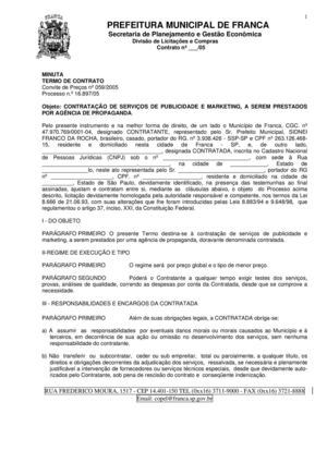 Modelo de Contrato de Publicidade