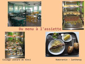 La restauration au collège Léonard de Vinci