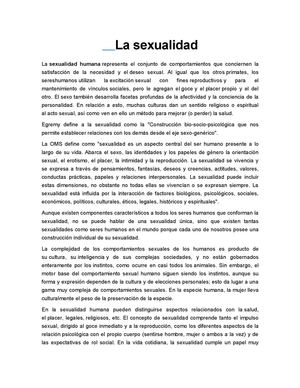 la sexualidad