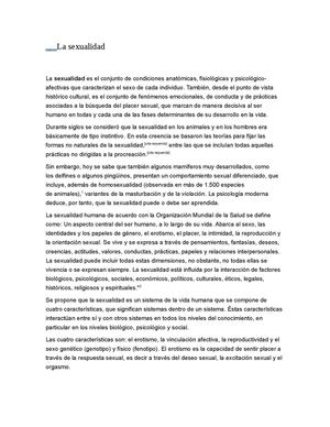 la sexualidad