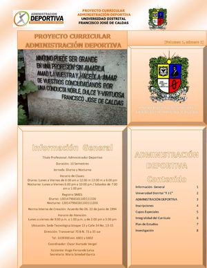 Admisiones administración deportiva