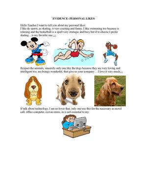 Using of likes and dislikes