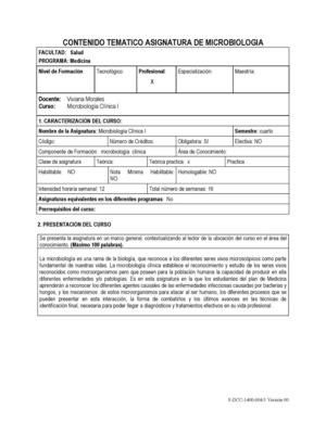 cronograma de actividades curso microbiologia