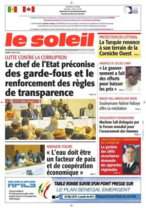 Edition du 27 Mai 2014
