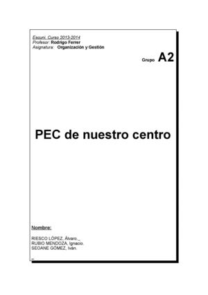 Pec de nuestro centro