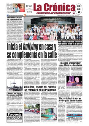 La Crónica 27 de mayo 2014