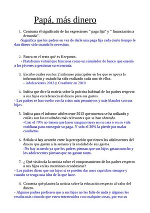 Papá más dinero