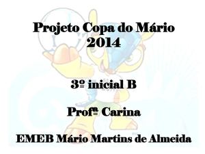 Projeto Copa do Mário 2014 - Rússia