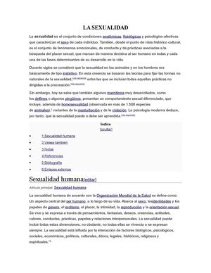 LA SEXUALIDAD